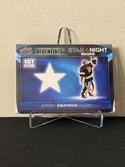 UD Credentials 21-22 1st Star of the Night Rookies #1SR-5 Jeremy Swayman Bruins