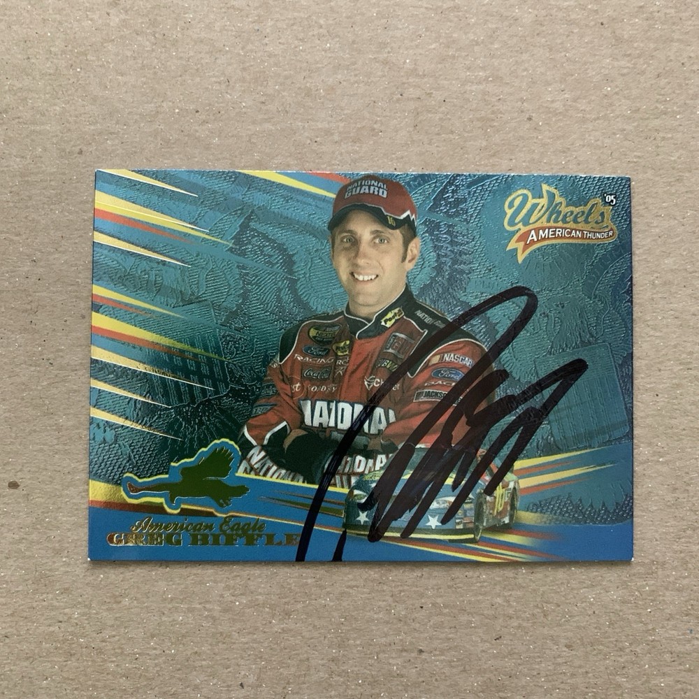 Greg Biffle, SIGNED 2005 Wheels American Thunder American Eagle #AE12, AUTOGRAPH