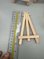 Wood made trading Card Holder Stand 5 Inches Lot Of 5 Stands
