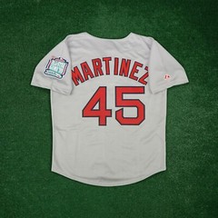 Pedro Martinez 1999 Boston Red Sox Men’s Grey Road Jersey w/ All Star Patch