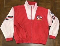 Vintage 90s Kansas City Chiefs Men’s Size XL Pro Player Red Jacket NFL