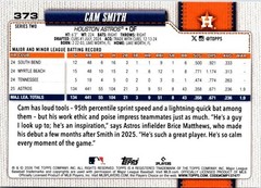 2026 Topps Series 2 Cam Smith #373 Diamante Foil Astros Future Stars