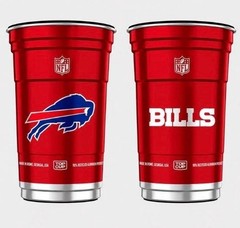 NFL Aluminum Cups 20 oz 2 Matching Cups Choose Your Team Reusable Made in USA
