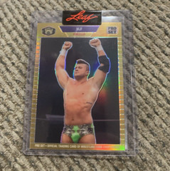 MJF AEW 2023 Leaf Pro Set Metal XRC GOLD Prismatic #d /199 AEW WRESTLING