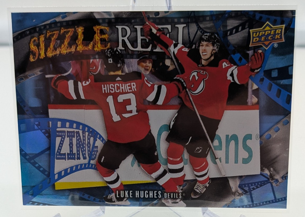 2025-26 Upper Deck Series 1 #SR-2 Luke Hughes Sizzle Reel New Jersey Devils