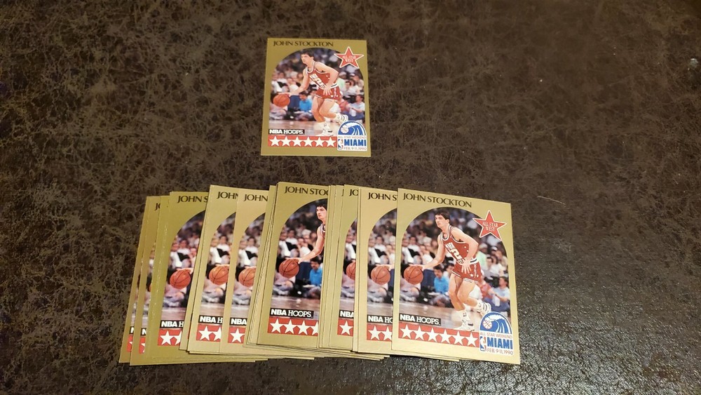 (25) 1990-91 Hoops All-Star John Stockton – Utah Jazz – QTY Avail