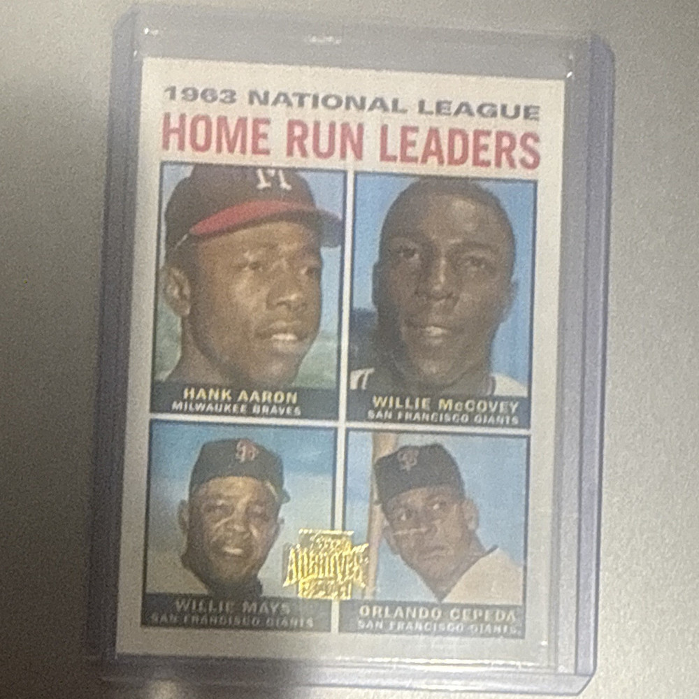 1964 NL Home Run Leaders Hank Aaron Willie McCovey Willie Mays Orlando Cepeda