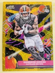 2025 Topps Cosmic Chrome Quinshon Judkins RC#124 Gold Interstellar Refract 25/50