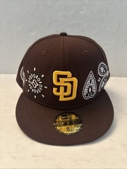 San Diego Padres New Era 59Fifty Size 8 1/4 Paisley – Preowned