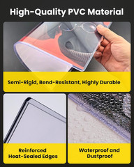 8.5 X 11 Rigid Clear Toploaders – PVC Document Sheet Protectors, Plastic Sleeves