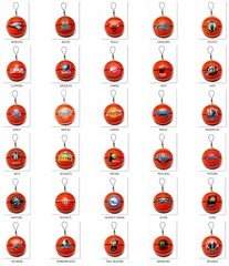 NBA BASKETBALL 2″ ROUND DANGLER CHARM ORNAMENT OFFICIALLY LICENSED YOU PICK TEAM