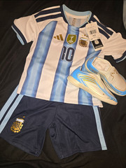New! Size: 2XS Argentina 26 Home Messi Kids Set F50 Messi League 12 1/2k