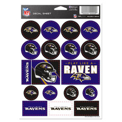 Baltimore Ravens NFL Vinyl Die-Cut Sticker Set / Decal Sheet *Free Shipping