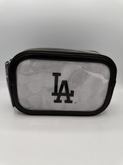 MLB Los Angeles Dodgers Clear Crossbody Bag Black Stadium Purse Adjustable Strap