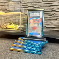 1-10X Magnetic Metal Case UV-Resistant Tempered Glass For PSA & CGC Graded Cards