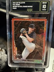 2024 Leaf Collective. Paul. Skewed. 188/299. Orange Shimmer Promo