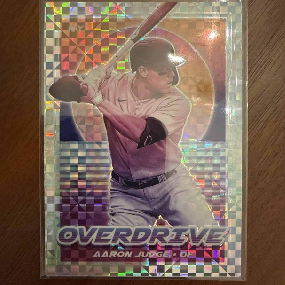2021 Panini Chronicles – Overdrive Aaron Judge #18 Building Blocks Prizm