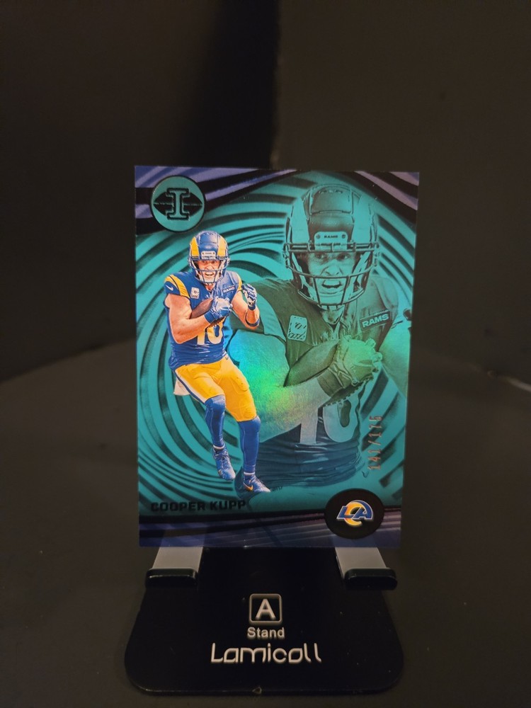 /175 Panini Illusions – Cooper Kupp #65 Teal 2023 LA Rams Football NFL Card!