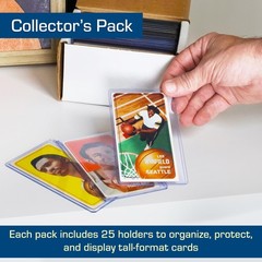 Tall Card Topload Holders – 25 Pack | Premium Top Loaders for Sports Trading …