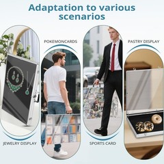 34″x22″ Portable Trade Show Display Case for Trade Shows & Table Top Card Dis…