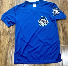 Asheville Tourists 2014 Promo Jersey Blue Mr Moon Adult LARGE