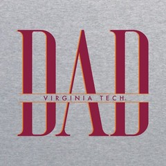 Virginia Tech Classic Dad Crewneck Sweatshirt – Sport Grey
