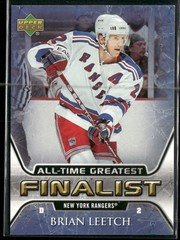 2005-06 Upper Deck Brian Leetch All-Time Greatest Finalist #40 New York Rangers