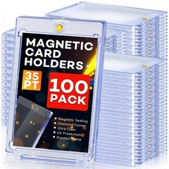 100ct Magnetic Card Holders Magnetic 35pt One Touch Card Holders U V Protection