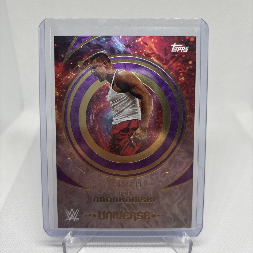 2025 Topps Universe WWE – Rob Gronkowski #3 Purple Glass /399