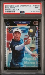 2023 Leaf Pro Set Metal Limited Edition Ben Johns Black /49 RC PSA 9 Mint