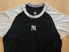 New York Yankees Size XL Black/Gray Nike Pro Combat Fitted Shirt Workout Gym