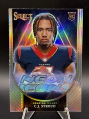 2023 Panini Select C.J. Stroud Rookie Neon Icons Silver #NI-CST