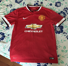 Nike Manchester United Dri-FIT Soccer Jersey Red/White/Black Size M