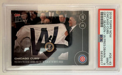 2016 TOPPS NOW #OS-43 CHICAGO CUBS World Series Champions with OBAMA PSA 9 MINT