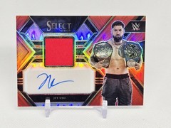 2023 Panini Select WWE Autographed Memorabilia Jey Uso Red Prizm /49 Auto AM-JUS