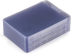 Semi-Rigid Card Holders 200 Pack Clear Plastic Sleeves for Trading Cards