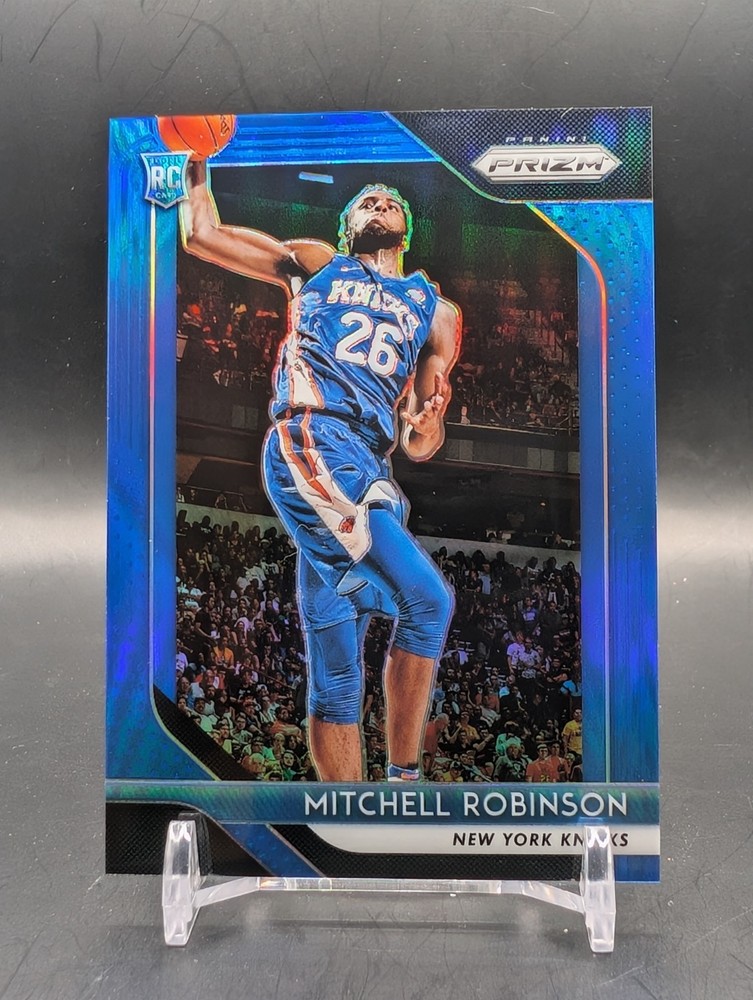 2018-19 Panini Prizm – Mitchell Robinson Blue Prizm Rookie #165/199