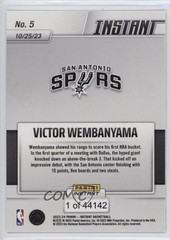 2023-24 Panini Instant /44142 Victor Wembanyama #5 Rookie RC 0z5u