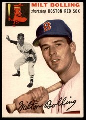 1954 Topps #82 MILT BOLLING Boston Red Sox EX-EX+