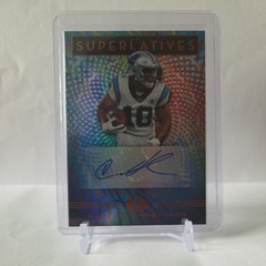 2020 Panini Illusions #SU9 Curtis Samuel Superlatives Orange Auto Panthers