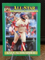 2026 Topps Series 2 – 1991 Topps All Stars Kyle Schwarber Green /99 Phillies JB