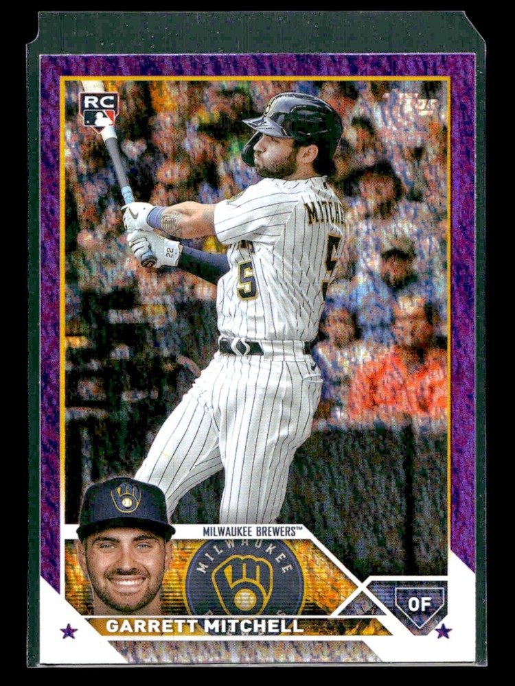 Garrett Mitchell 2023 Topps #359 Purple Foilboard #/799 Rookie