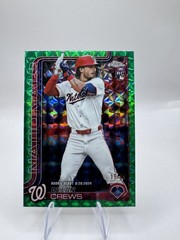 2025 Topps Chrome – Dylan Crews #USC190 Green Geometric Refractor /99 (RC)