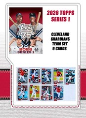 Topps Cleveland Guardians Team Sets 2020 2018 2014 2009 2006 + 2026 Series 1