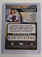 2025 Topps Stadium Club – Braxton Ashcraft #190 Green Foil /199 (RC)