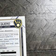 Jeferson Quero 2021 Bowman MLB Top 100 Ranked Prospect IP Signed Auto BD-183 RC