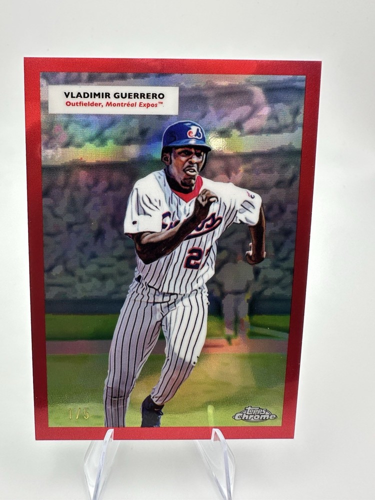 2025 Topps Chrome Platinum Vladimir Guerrero Jr. & Sr. 1/5 Red Double Headers