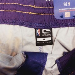 UNK NBA Los Angeles Lakers Shorts Mens Size M Purple Tropical Floral Basketball