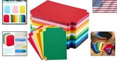 100 Pcs Multicolor Trading Card Dividers – Durable Frosted Plastic Separators