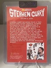 2026 Canvas Marketing STEPHAN CURRY “To Be Continued” Purple Cracked Ice 4/10